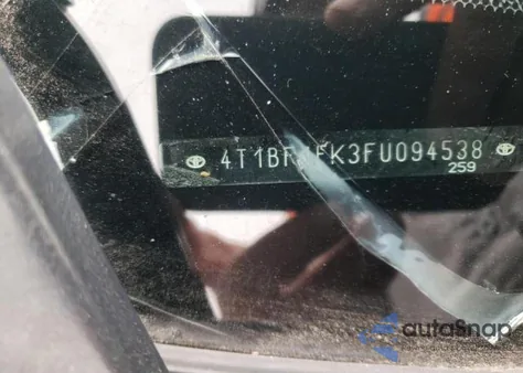 2015 Toyota Camry Le из США, поврежденный, VIN 4T1BF1FK3FU094538